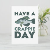 Einen Crappie-Tag Dankeskarte (Stehend Vorderseite)