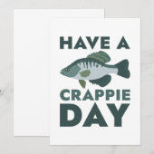 Einen Crappie-Tag Dankeskarte (Vorne/Hinten)