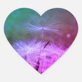 Einen Danzenaufkleber anbringen Herz-Aufkleber