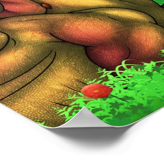 Einen Drachen schätzen Poster (Ecke)