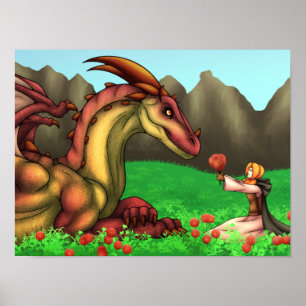 Einen Drachen schätzen Poster