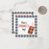 Einen dynamischen Tag! Mitteilungskarte (Vorderseite/Rückseite Beispiel)