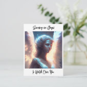 Einen Engel senden, um über dich zu wachen Postkarte (Stehend Vorderseite)