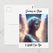 Einen Engel senden, um über dich zu wachen Postkarte (Vorne/Hinten)