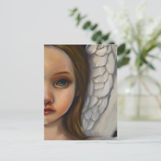 Einen Engel senden, um über dich zu wachen Postkarte (Stehend Vorderseite)