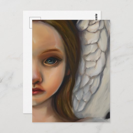 Einen Engel senden, um über dich zu wachen Postkarte (Vorne/Hinten)