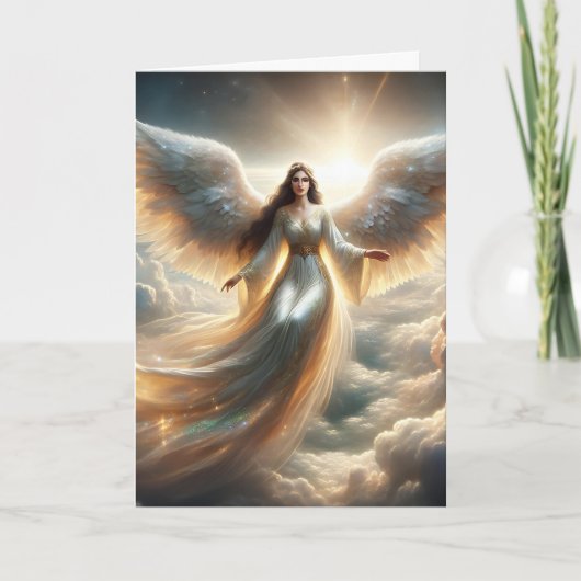 Einen Engel zu schicken, um über dich zu wachen Karte (Vorderseite)