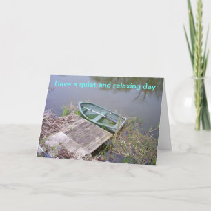 einen erholsamen Tag verbringen Karte