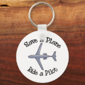 einen Flugzeug-Schlüsselanhänger gerettet Schlüsselanhänger (Vorderseite)