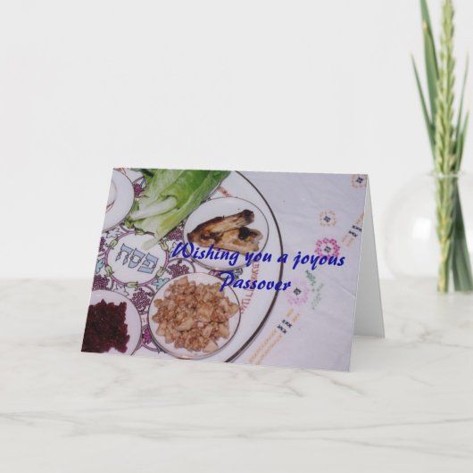 Einen freudigen Pessach wünschen Karte (Vorderseite)