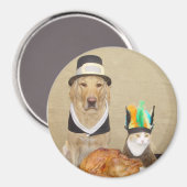 Einen Freund zum Erntedank einladen Magnet (Vorderseite/Rückseite)