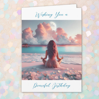 Einen Friedlichen Geburtstag voller Liebe wünschen Karte