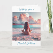 Einen Friedlichen Geburtstag voller Liebe wünschen Karte (Vorderseite)