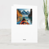 Einen Friedlichen Geburtstag wünschen | Kayaking T Karte (Rückseite)