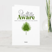 Einen Friedlichen Tag wünschen | Weeping Willow Karte (Rückseite)