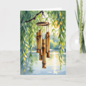 Einen Friedlichen Tag wünschen | Weeping Willow Karte (Vorderseite)