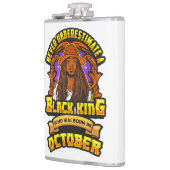 Einen Geborenen Schwarzen Mann im Oktober niemals Flachmann (Links)