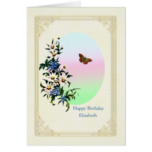 Einen Geburtstag mit Blume hinzufügen (Vorne)