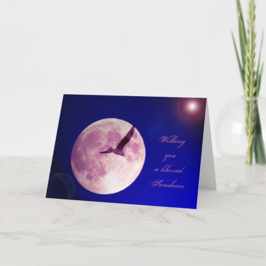 Einen gesegneten Samhain wünschen Karte (Vorderseite)