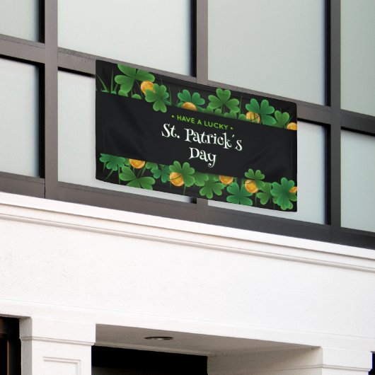 Einen glücklichen St. Patrick's Day Banner (Äußeres Gebäude)