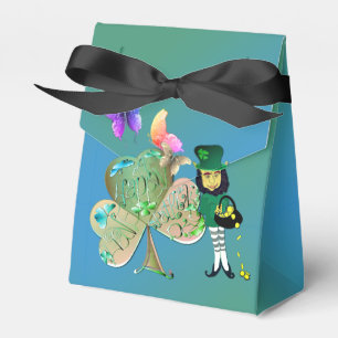 "Einen glücklichen St. Patrick's Day!" Leprechaun Geschenkschachtel