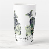 "Einen glücklichen St. Patrick's Day" Leprechaun L Milchtasse (Vorderseite)