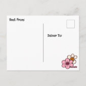 Einen glücklichen Tag wünschen | Niedliche Freunds Postkarte (Rückseite)