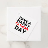 Einen glücklichen Vatertag haben Geschenkanhänger (Beispiel)