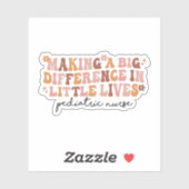 Einen großen Unterschied in kleinen Lebewesen mach Aufkleber (Blatt)