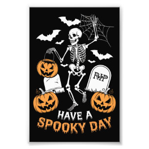 Einen gruseligen Tag Halloween Hexen-Geschenk Skel Fotodruck