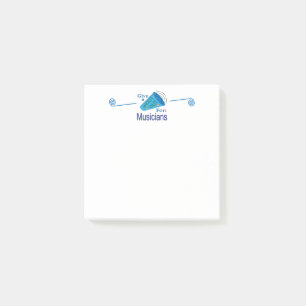 Einen Gruß an Musiker Post-it Klebezettel