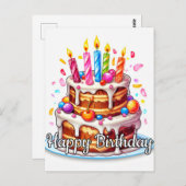 Einen guten Geburtstag haben Postkarte (Vorne/Hinten)