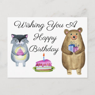 Einen guten Geburtstag wünschen Postkarte