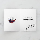 Einen guten Tag wünschen | Handgezogenes Huhn Karte (Innenseite)