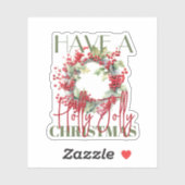 Einen heiligen Jolly-Weihnachtskranz haben Aufkleber (Blatt)