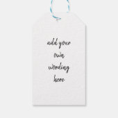 einen herrlichen Weihnachtswein zu sich nehmen Geschenkanhänger (Rückseite)