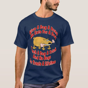 Einen Hund einen Knochen geben— T-Shirt