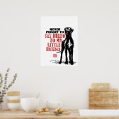 Einen Hund Great Dane adoptieren Poster (Küche)