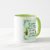 Einen irischen Kaffee süßen. Tasse (VorderseiteRechts)