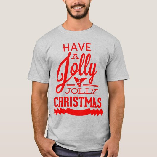 Einen Jolly Jolly Weihnachts-T - Shirt (Vorderseite)