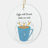 Einen Kaffee mit freundlichen Keramiken schmucken Keramik Ornament (Links)