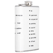 einen Kolben mit lustigen Messmarken Flachmann (Rechts)