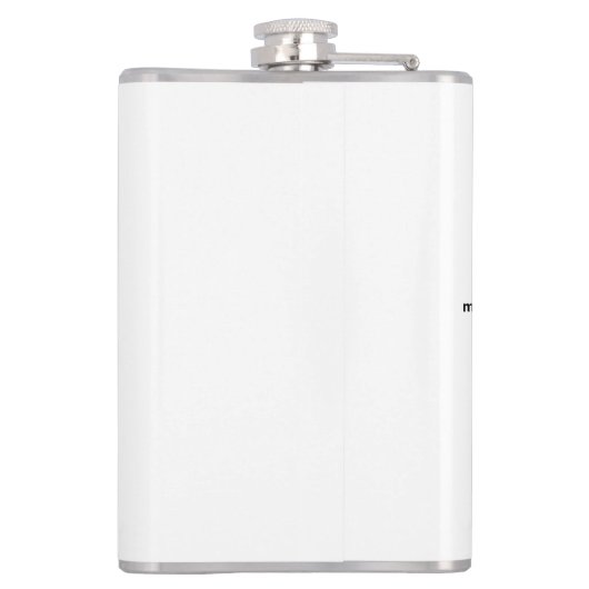 einen Kolben mit lustigen Messmarken Flachmann (Rückseite)