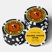 EINEN KOSTENLOSEN Bar-/Pub-Getränkebrips Pokerchips (Stapel)