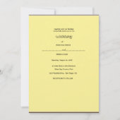 einen Kranz aus einer Blume auf einem weißen Unter Einladung (Vorderseite)