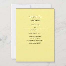 einen Kranz aus einer Blume auf einem weißen Unter Einladung