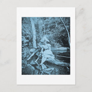 Einen Kuss stehlen (Cyanotope) Postkarte
