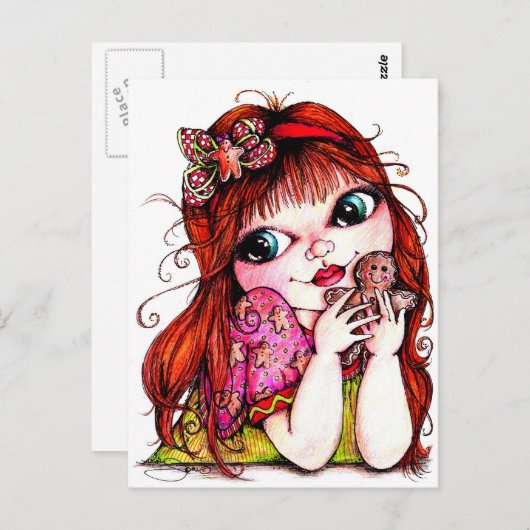 Einen Lebkuchenkochtopf schleichen Postkarte (Vorne/Hinten)