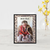 Einen 'lil Chat mit Gott über das nächste Jahr erb Karte (Gelbe Blume)