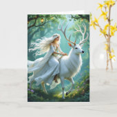 Einen magischen Geburtstag wünschen | Mairytale Karte (Gelbe Blume)